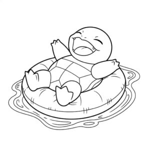 Desenho de Squirtle Desenho Colorir Imprimir 25