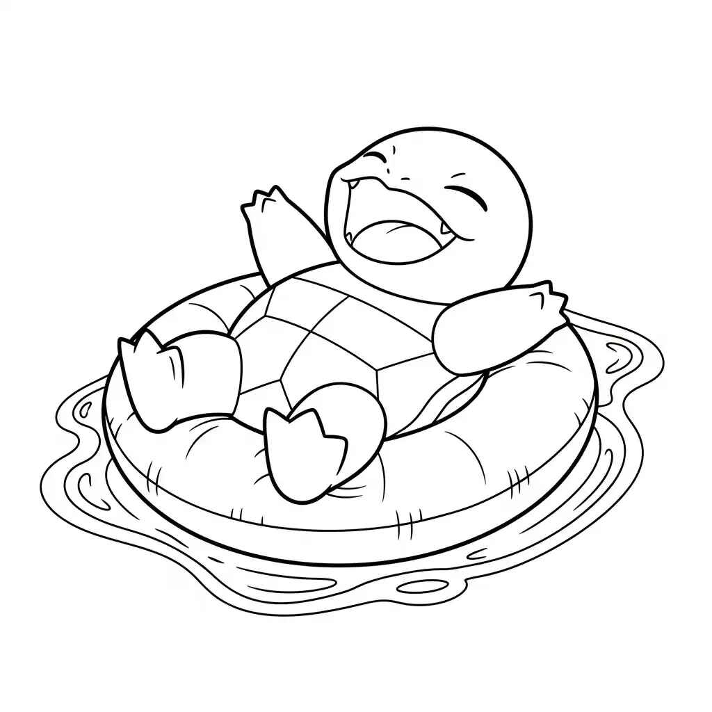 Desenho de Squirtle Desenho Colorir Imprimir 25