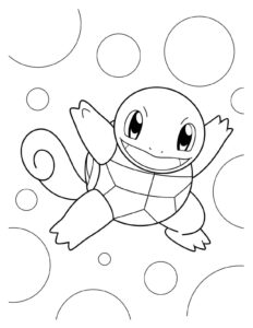 Desenho de Squirtle Desenho Colorir Imprimir 27