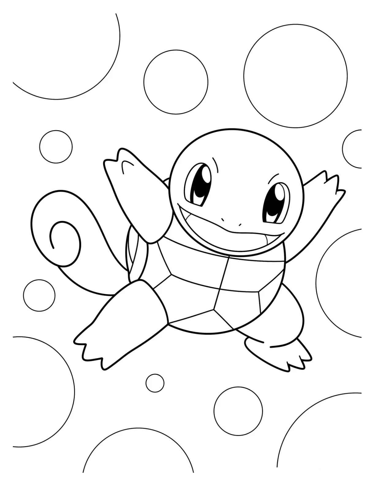 Desenho de Squirtle Desenho Colorir Imprimir 27