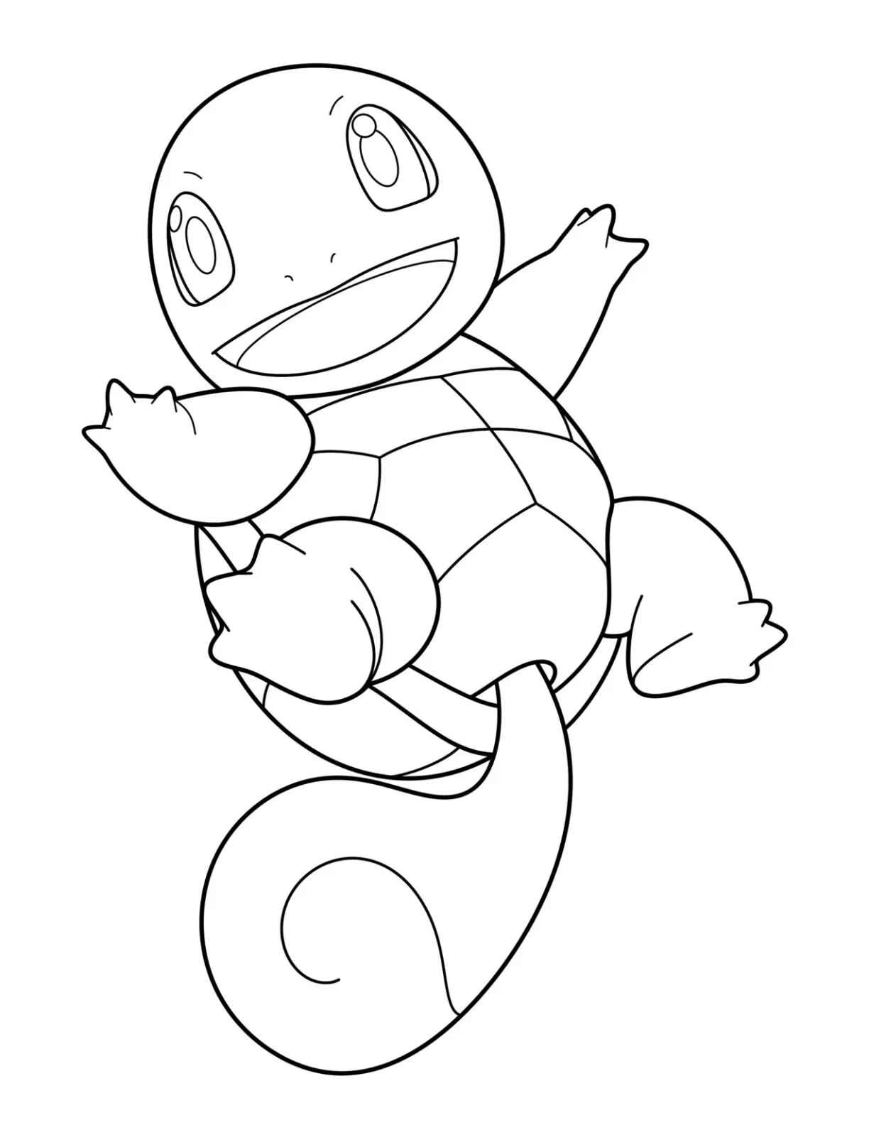 Desenho de Squirtle Desenho Colorir Imprimir 28