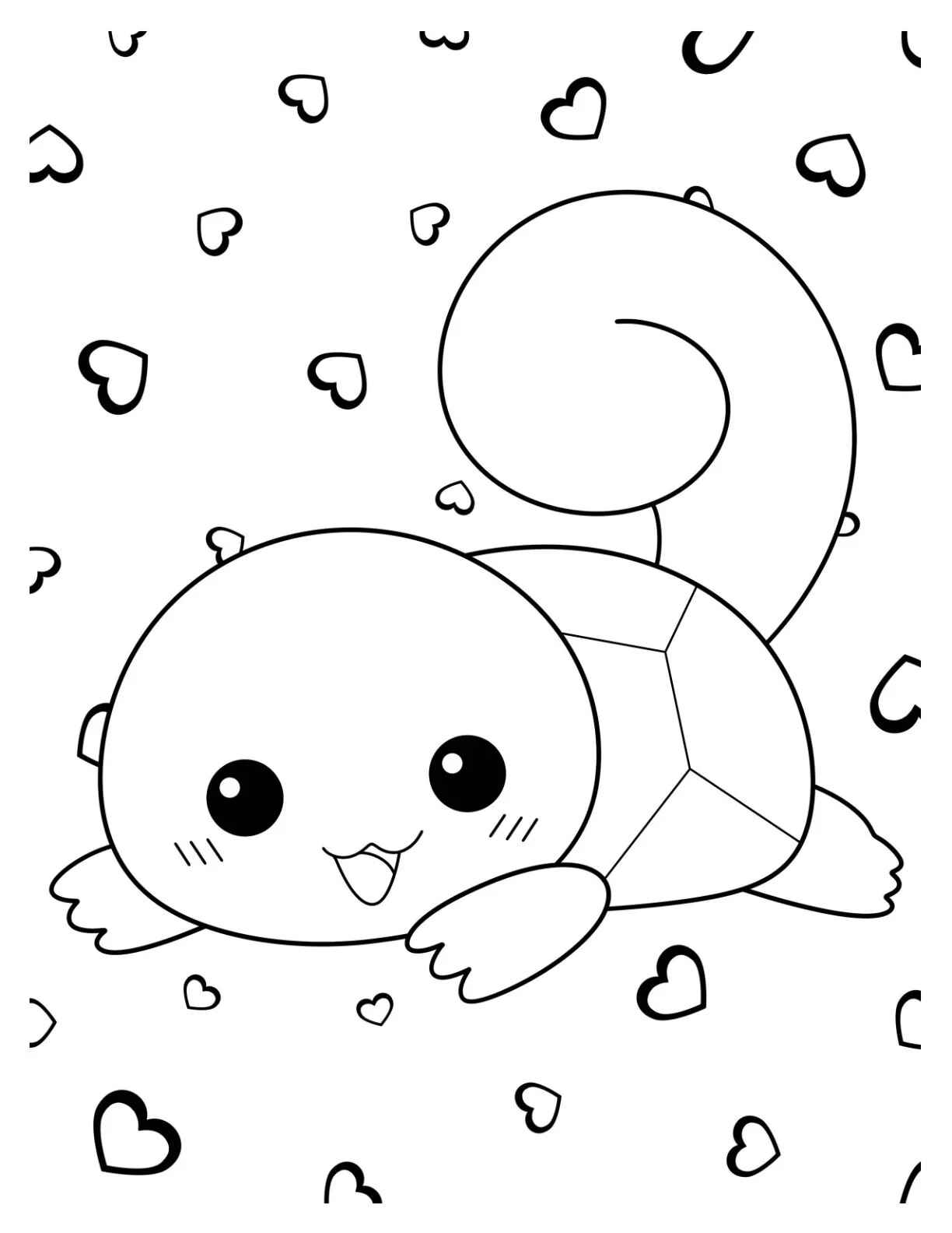 Desenho de Squirtle Desenho Colorir Imprimir 29