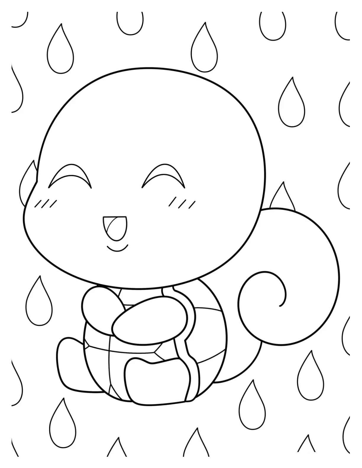 Desenho de Squirtle Desenho Colorir Imprimir 30