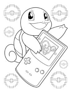 Desenho de Squirtle Desenho Colorir Imprimir 32