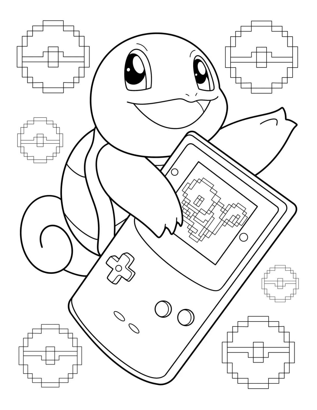 Desenho de Squirtle Desenho Colorir Imprimir 32