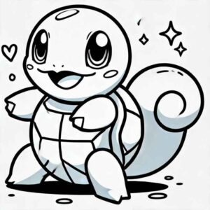 Desenho de Squirtle Desenho Colorir Imprimir 34