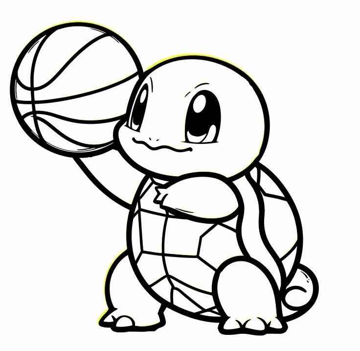 Desenho de Squirtle Desenho Colorir Imprimir 35