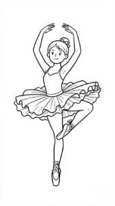 Desenho de Bailarina Posicao Classica Desenho Colorir Imprimir 11