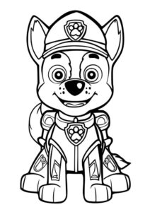 Desenho de Chase Patrulha Canina Desenho Colorir Imprimir 38