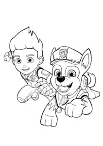Desenho de Chase Ryder Patrulha Canina Desenho Colorir Imprimir 36