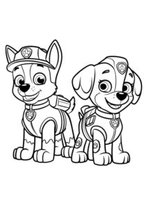 Desenho de Chase Skye Patrulha Canina Desenho Colorir Imprimir 04