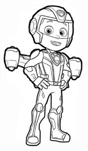 Desenho de Desenho Ryder Patrulha Canina Para Colorir Imprimir 01