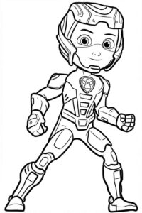 Desenho de Desenho Ryder Patrulha Canina Para Colorir Imprimir 03