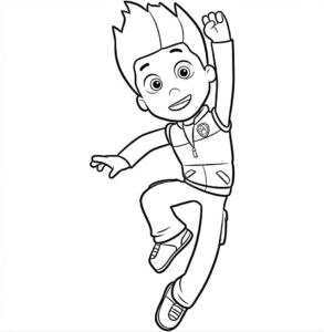 Desenho de Desenho Ryder Patrulha Canina Para Colorir Imprimir 04