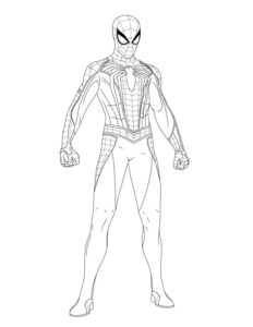 Desenho de Homem Aranha Corpo Inteiro Versao Filme Desenho Colorir Imprimir 10