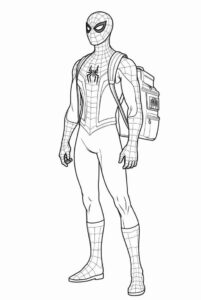 Desenho de Homem Aranha Versao Filme Desenho Colorir Imprimir 05
