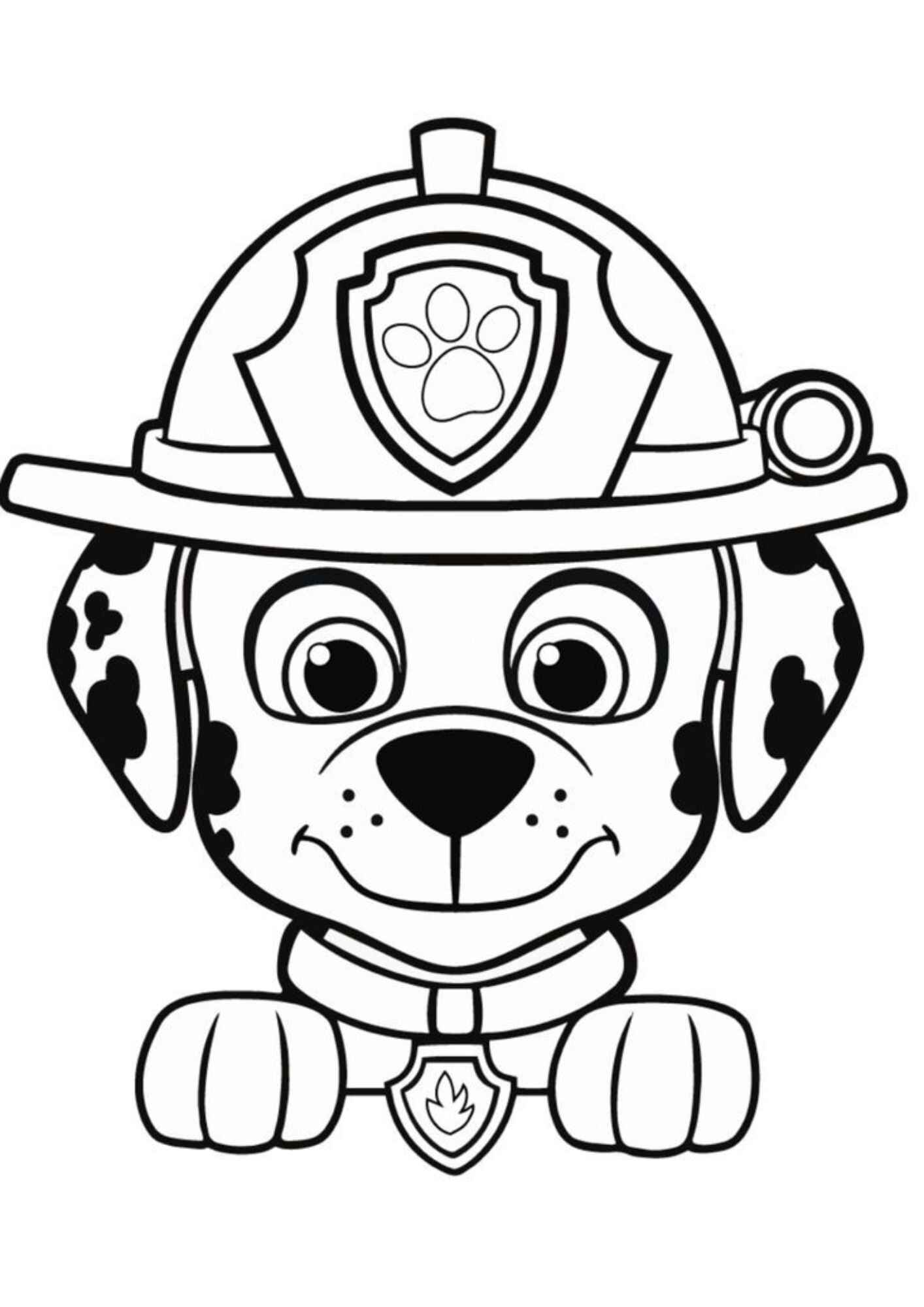 Desenho de Marshall Patrulha Canina Desenho Colorir Imprimir 10