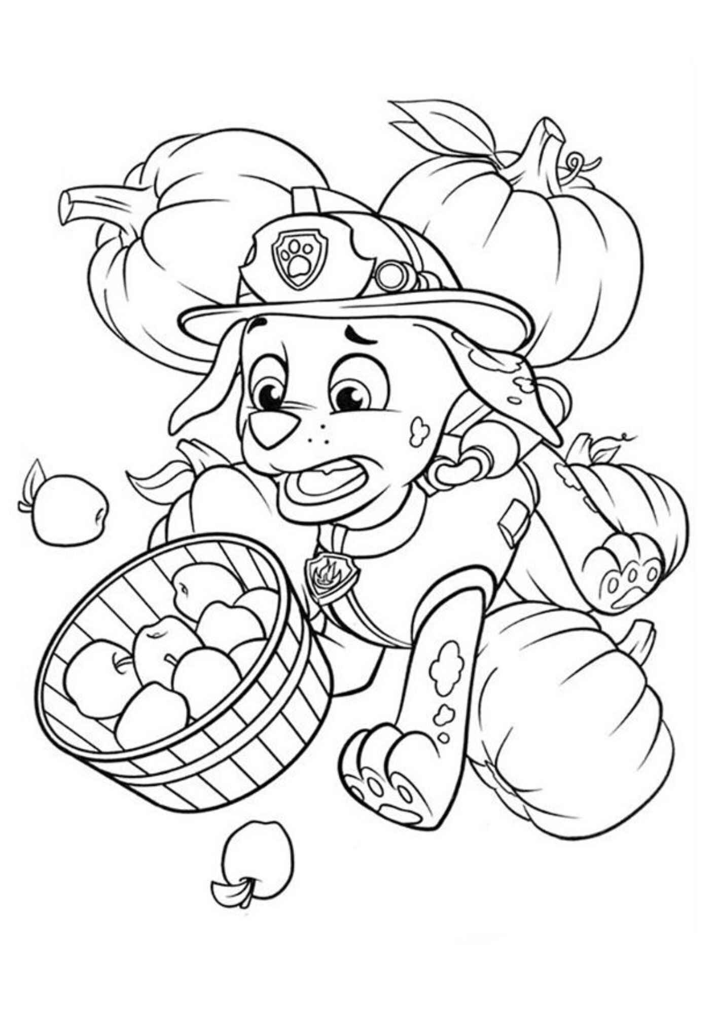 Desenho de Marshall Patrulha Canina Desenho Colorir Imprimir 15