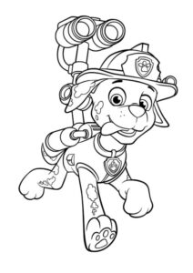 Desenho de Marshall Patrulha Canina Desenho Colorir Imprimir 22
