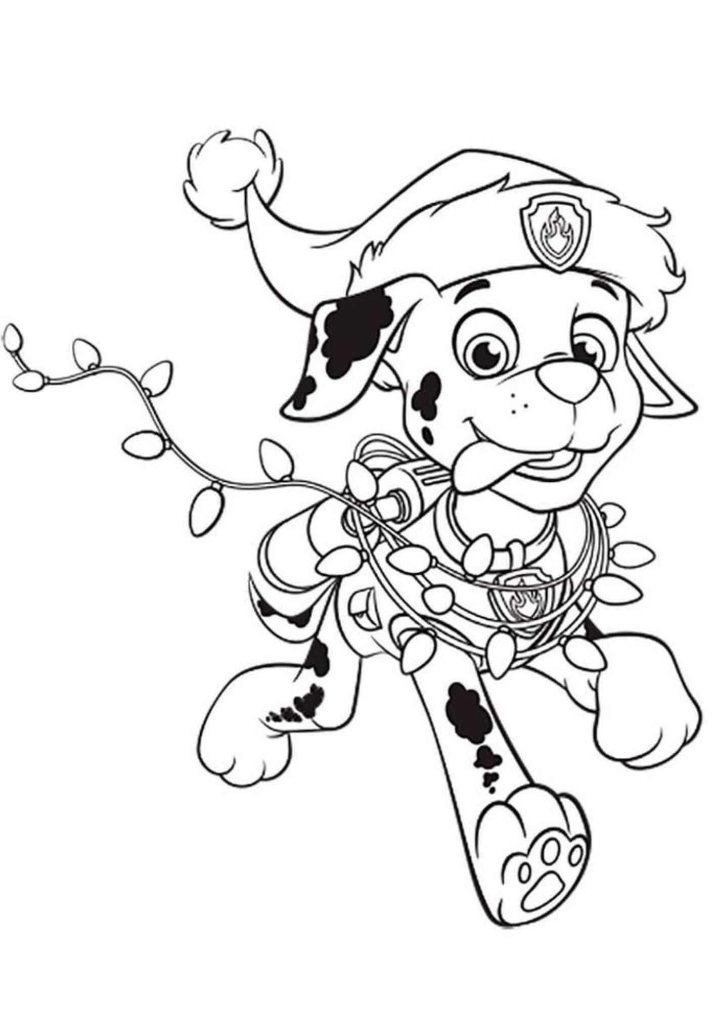 Desenho de Marshall Patrulha Canina Desenho Colorir Imprimir 30