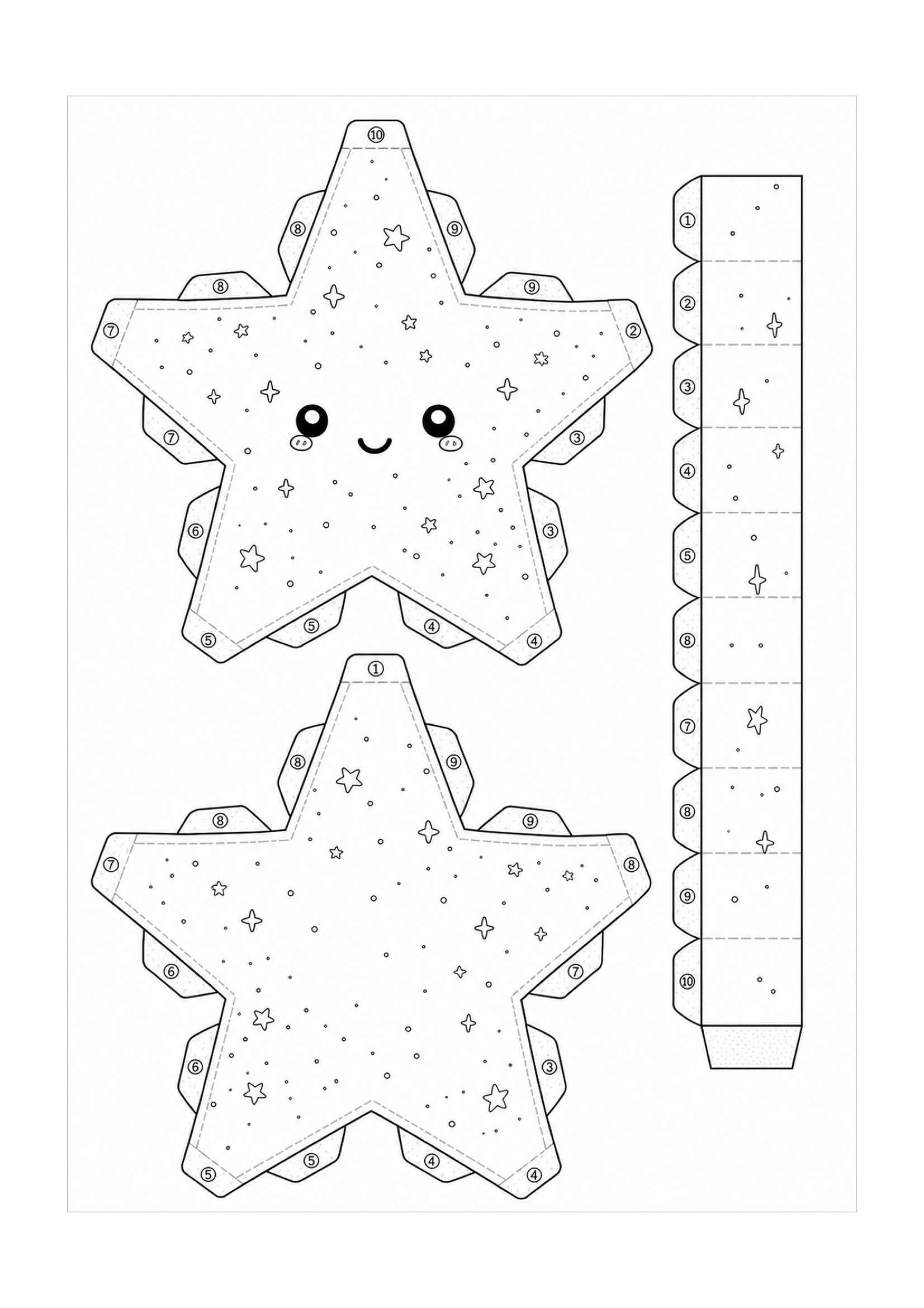 Desenho de Paper Squishy Estrela Desenho Colorir Imprimir 09