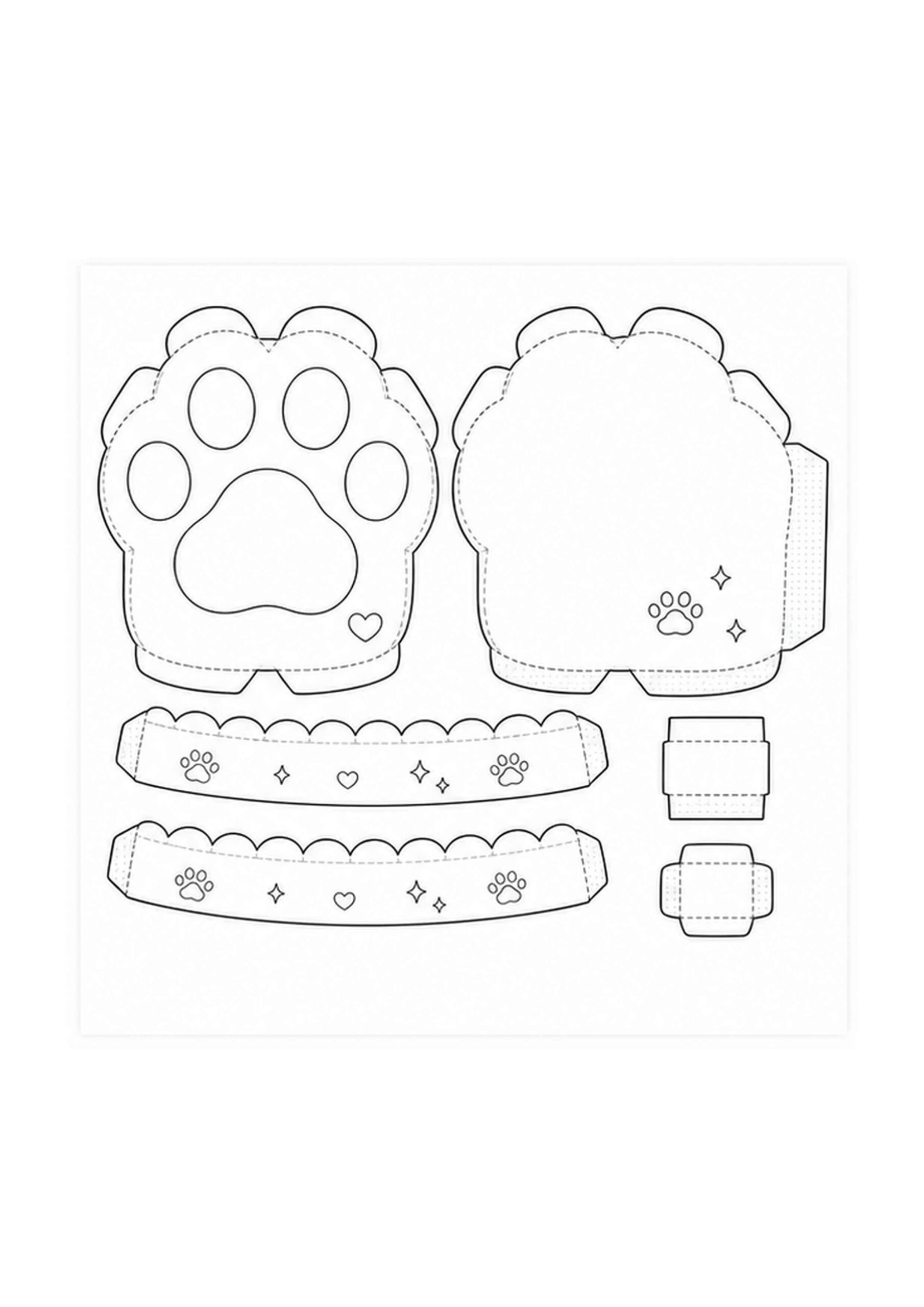 Desenho de Paper Squishy Patinha Desenho Colorir Imprimir 01