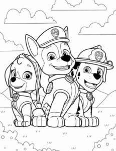 Desenho de Patrulha Canina Desenho Colorir Imprimir 02