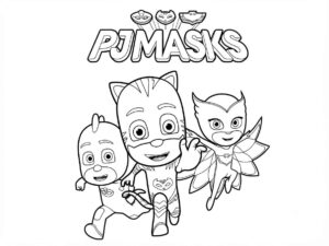 Desenho de Pj Masks Juntos Desenho Colorir Imprimir 3