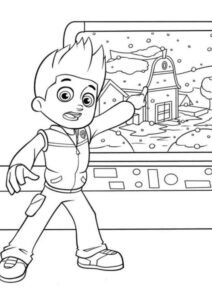 Desenho de Ryder Patrulha Canina Desenho Colorir Imprimir 24