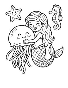Desenho de Sereia Medusa Desenho Colorir Imprimir 17