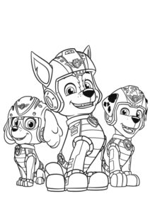 Desenho de Skye Chase Marshall Patrulha Canina Desenho Colorir Imprimir 41