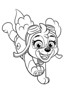 Desenho de Skye Linda Patrulha Canina Desenho Colorir Imprimir 34