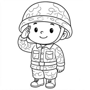 Desenho de Soldado Kawaii Sentido Desenho Colorir Imprimir 11