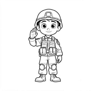 Desenho de Soldado Saudacao Desenho Colorir Imprimir 17