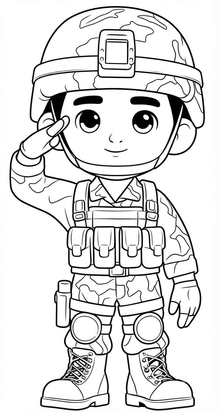 Desenho de Soldado Sentido Desenho Colorir Imprimir 03