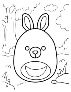 Desenho de Squishmallow Coelho Desenho Colorir Imprimir 07