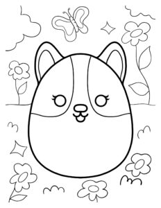 Desenho de Squishmallow Gata Desenho Colorir Imprimir 12