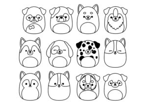 Desenho de Squishmallow Para Colorir Imprimir Desenho Juntos
