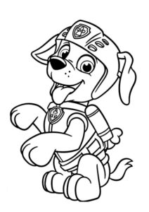 Desenho de Zuma Em Pe Patrulha Canina Desenho Colorir Imprimir 32
