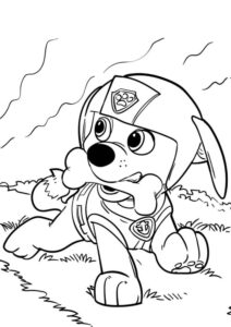 Desenho de Zuma Osso Patrulha Canina Desenho Colorir Imprimir 13