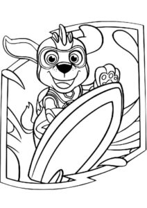 Desenho de Zuma Surf Patrulha Canina Desenho Colorir Imprimir 12
