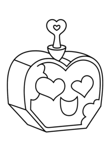 Desenho de Desenho De Blox Fruits Com Fruta De Olhos De Coracao Para Colorir E Imprimir