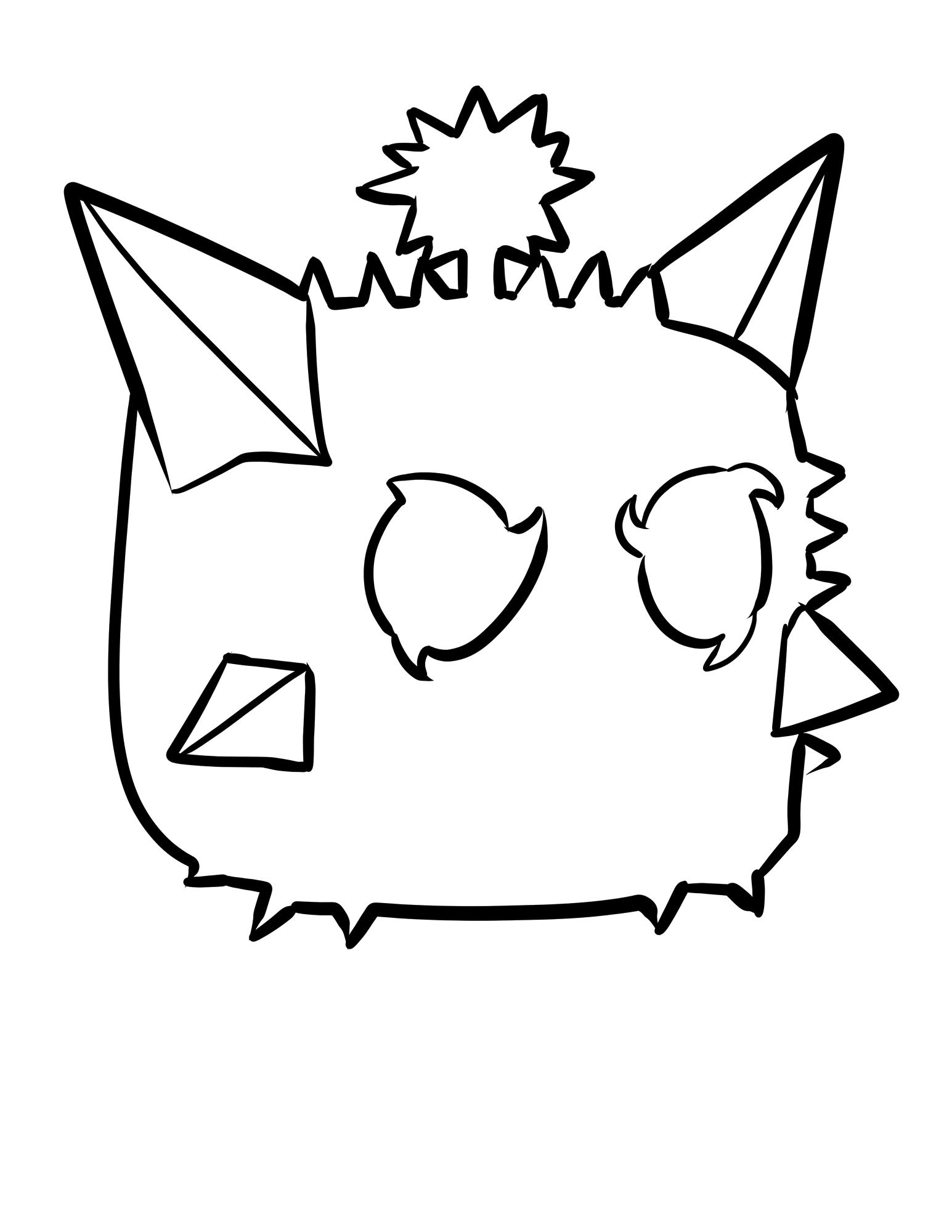 Desenho de Desenho De Blox Fruits Com Fruta Em Formato De Raposa Para Colorir E Imprimir