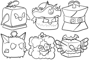 Desenho de Desenho De Blox Fruits Com Seis Frutas Na Mesma Folha Para Colorir E Imprimir (2)