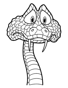 Desenho de Zootopia Com A Cobra Gary De Snake Para Colorir E Imprimir